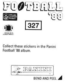 1988 Panini Stickers #327 D.J. Dozier Back