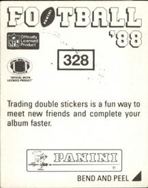1988 Panini Stickers #328 Steve Jordan Back