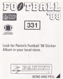 1988 Panini Stickers #331 Darrin Nelson Back