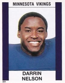 1988 Panini Stickers #331 Darrin Nelson Front