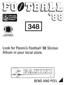 1988 Panini Stickers #348 Sam Mills Back