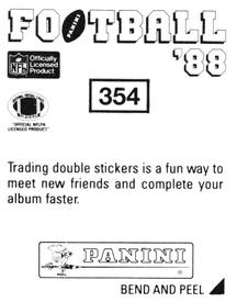 1988 Panini Stickers #354 Carl Banks Back