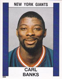 1988 Panini Stickers #354 Carl Banks Front