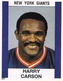 1988 Panini Stickers #357 Harry Carson Front