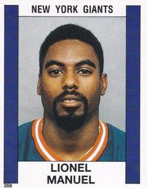 1988 Panini Stickers #359 Lionel Manuel Front
