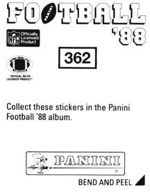 1988 Panini Stickers #362 George Martin Back