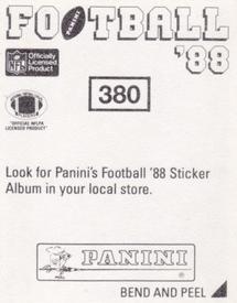 1988 Panini Stickers #380 Roynell Young Back