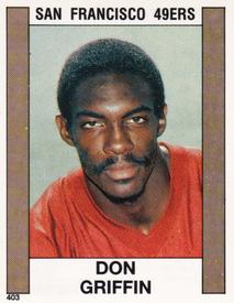 1988 Panini Stickers #403 Don Griffin Front