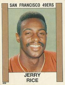 1988 Panini Stickers #408 Jerry Rice Front