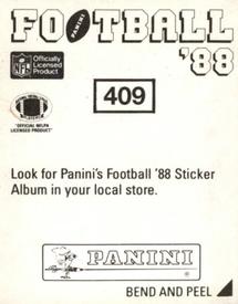 1988 Panini Stickers #409 Keena Turner Back