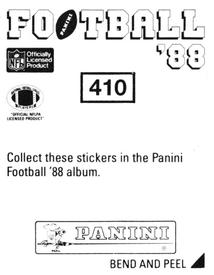 1988 Panini Stickers #410 Michael Walter Back