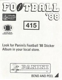 1988 Panini Stickers #415 Gerald Carter Back
