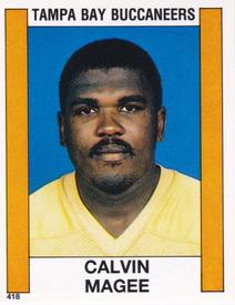 1988 Panini Stickers #418 Calvin Magee Front