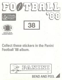 1988 Panini Stickers #38 Bernie Kosar Back