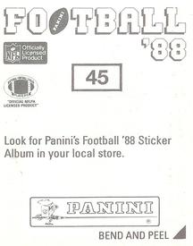 1988 Panini Stickers #45 Cody Risien Back