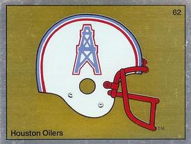 1988 Panini Stickers #62 Houston Oilers Helmet Front