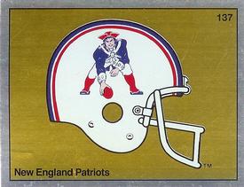 1988 Panini Stickers #137 New England Patriots Helmet Front