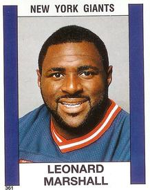 1988 Panini Stickers #361 Leonard Marshall Front
