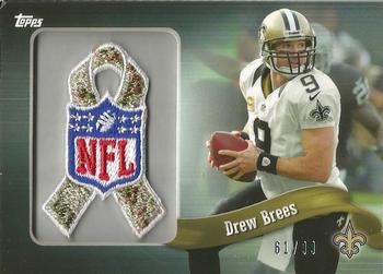 2013 Topps - Ribbons Camo NFL Logo #PR-DB Drew Brees Front