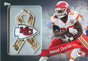 2013 Topps - Ribbons Camo Team Logo #PR-JC Jamaal Charles Front