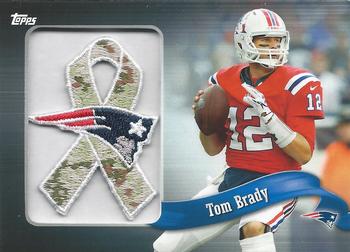 2013 Topps - Ribbons Camo Team Logo #PR-TB Tom Brady Front