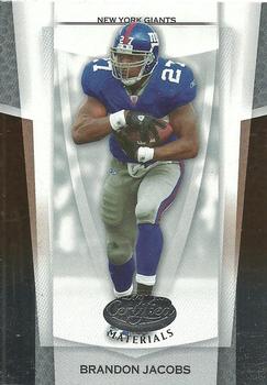 2007 Leaf Certified Materials #10 Brandon Jacobs Front