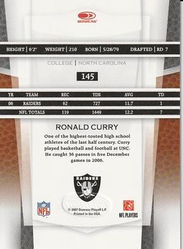 2007 Leaf Certified Materials #145 Ronald Curry Back