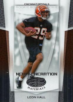 2007 Leaf Certified Materials #171 Leon Hall Front