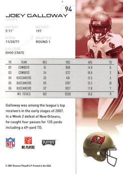 2007 Playoff NFL Playoffs #94 Joey Galloway Back