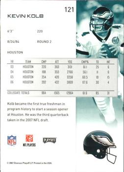 2007 Playoff NFL Playoffs #121 Kevin Kolb Back