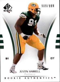 2007 SP Authentic #162 Justin Harrell Front
