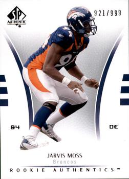 2007 SP Authentic #163 Jarvis Moss Front