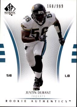 2007 SP Authentic #174 Justin Durant Front