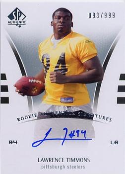 2007 SP Authentic #236 Lawrence Timmons Front