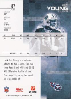 2007 Leaf Rookies & Stars #87 Vince Young Back