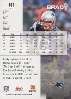 2007 Leaf Rookies & Stars #108 Tom Brady Back