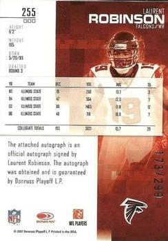 2007 Leaf Rookies & Stars #255 Laurent Robinson Back