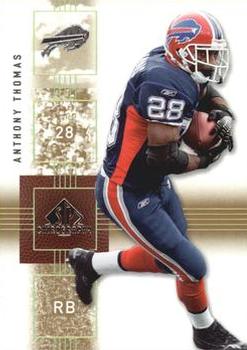 2007 SP Chirography #12 Anthony Thomas Front