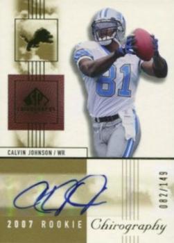 2007 SP Chirography #103 Calvin Johnson Front