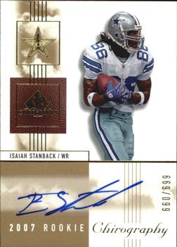 2007 SP Chirography #122 Isaiah Stanback Front