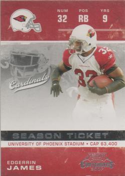 2007 Playoff Contenders #1 Edgerrin James Front