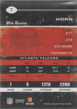 2007 Playoff Contenders #7 Joe Horn Back