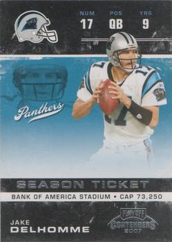 2007 Playoff Contenders #14 Jake Delhomme Front