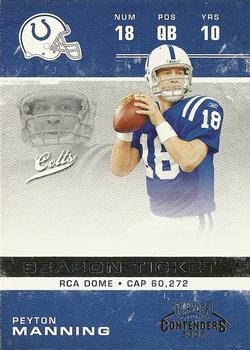 2007 Playoff Contenders #43 Peyton Manning Front