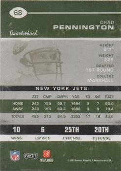 2007 Playoff Contenders #68 Chad Pennington Back