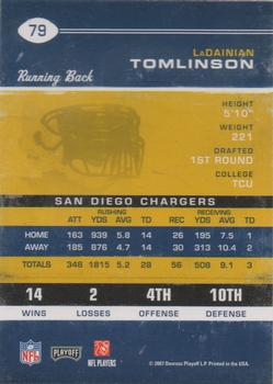 2007 Playoff Contenders #79 LaDainian Tomlinson Back