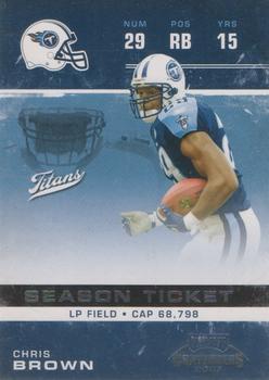2007 Playoff Contenders #96 Chris Brown Front