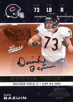 2007 Playoff Contenders #134 Dan Bazuin Front
