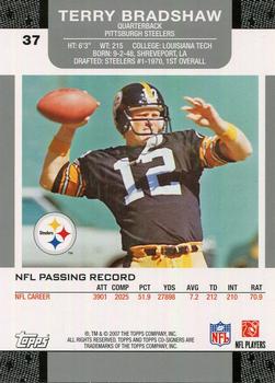 2007 Topps Co-Signers #37 Terry Bradshaw Back