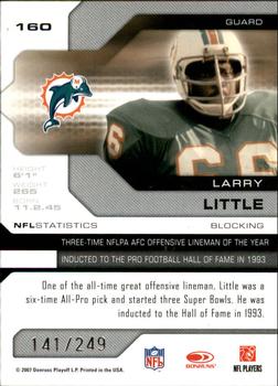 2007 Leaf Limited #160 Larry Little Back